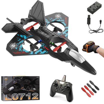 Avion télécommandé RC EPP 2.4 GHz, 3 vitesses, flips 360° Jet L0712