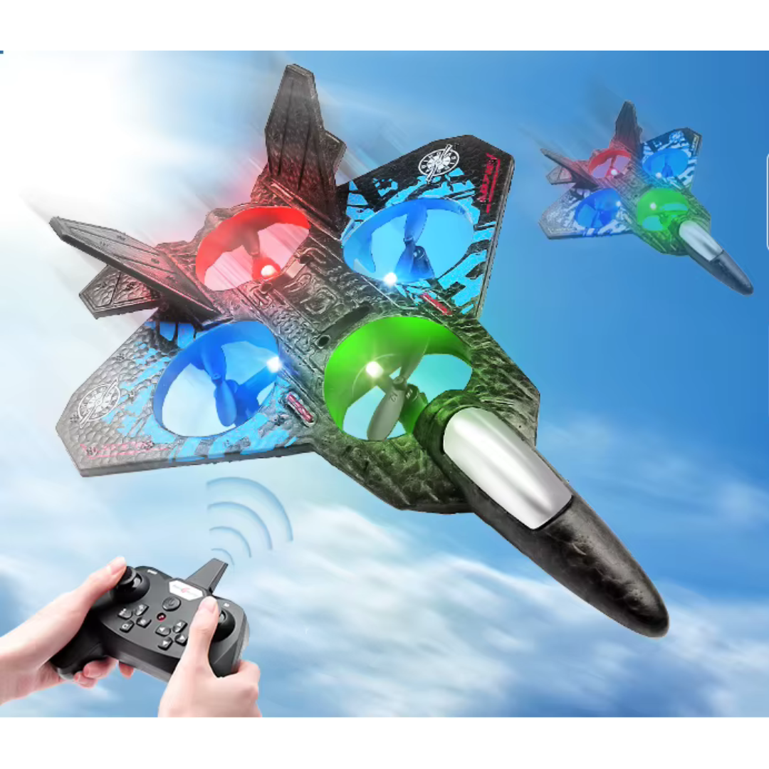 Avion télécommandé RC EPP 2.4 GHz, 3 vitesses, flips 360° Jet L0712